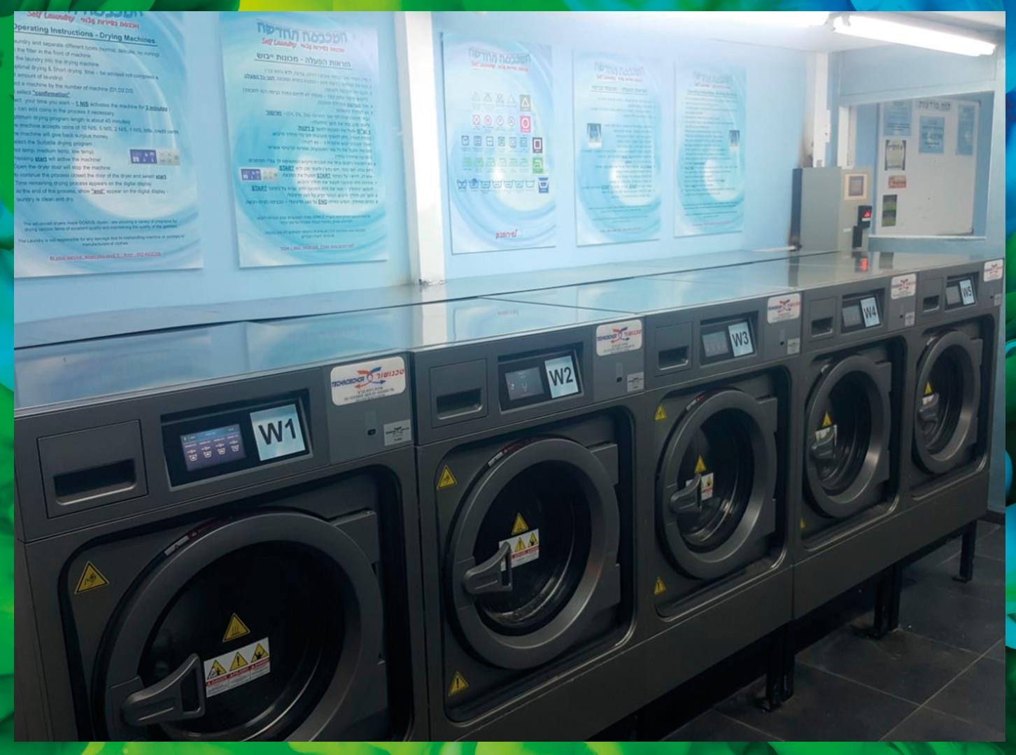 NICE LINE OF HEAVY PROFESSIONAL WASHERS AND TUMBLE DRYERS IN TEL AVIV